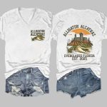 Retro Alligator Alcatraz Funny Florida Everglades Dark Humor Shirt