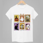 Retro Halloween Cat Ghost Pumpkin Shirt