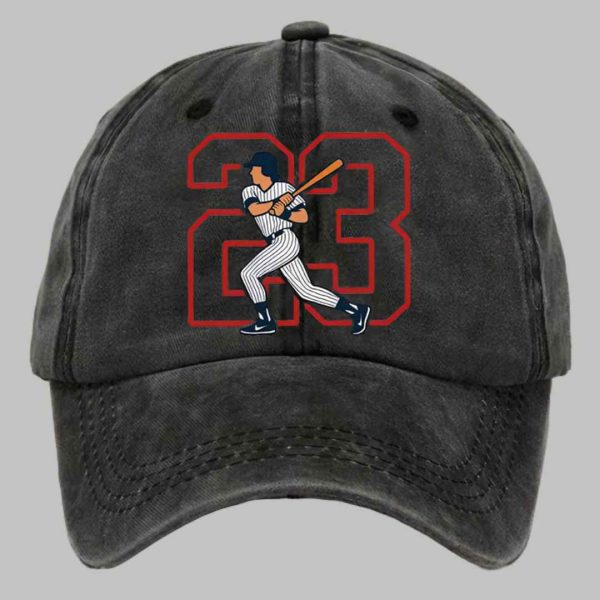 Retro RIP 23 Print Baseball Cap 4