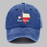 Retro Texas Strong Print Baseball Cap