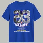 Ryne Sandberg Cubs Forever 23 Thank You For The Memories Shirt