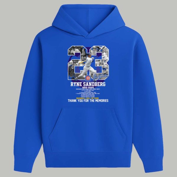 Ryne Sandberg Cubs Forever 23 Thank You For The Memories Shirt 2
