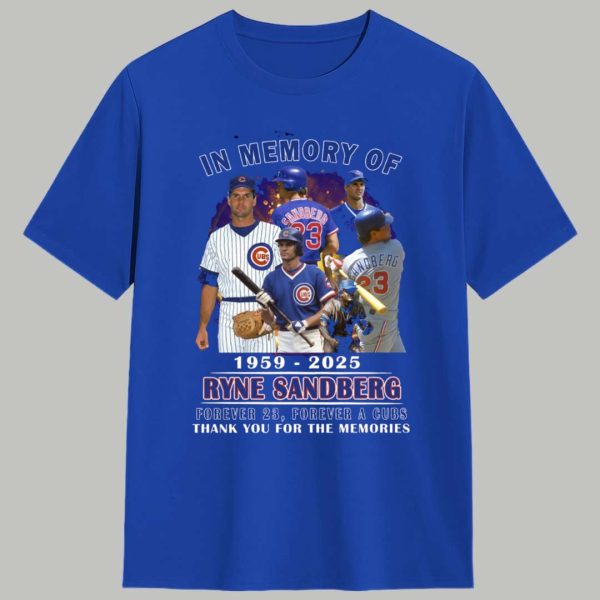 Ryne Sandberg Forever 23 Forever A Cubs 1959 2025 Shirt 1