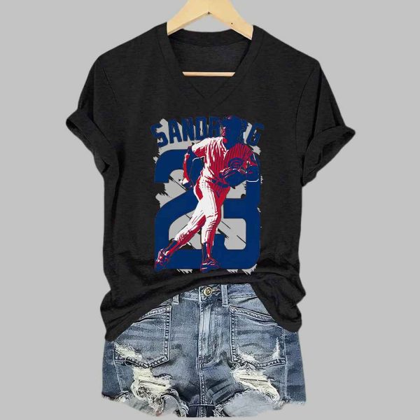 Ryne Sandberg Retro RIP Print T Shirt 3