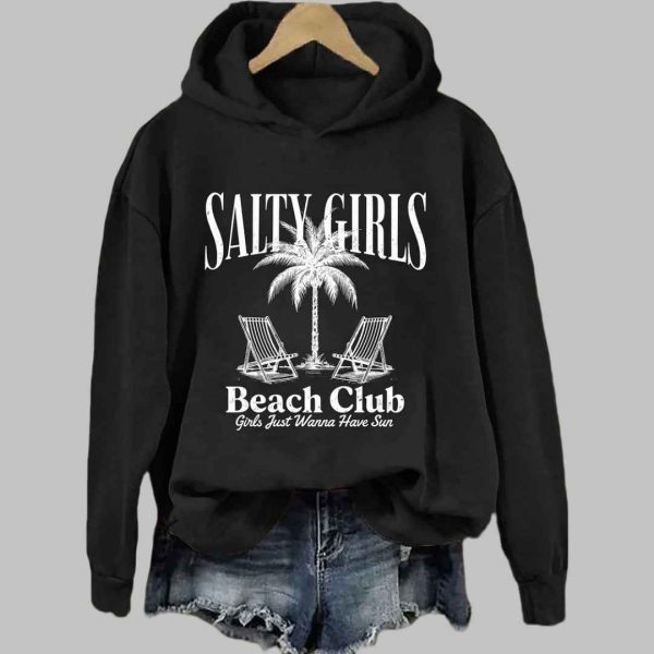 Salty Girls Beach Club Girls Just Wanna Have Sun Hoodie 5