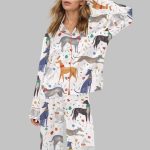 Sighthound Silky Satin Pajama Set