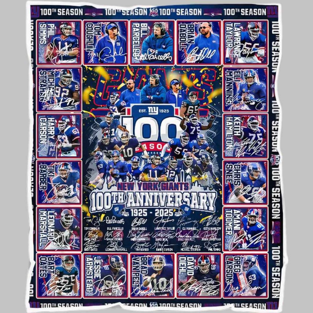 The Giants 100th Anniversary 1925 2025 Blanket 3