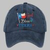 Unisex God Bless Texas Print Baseball Cap 3