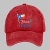 Unisex God Bless Texas Print Baseball Cap 6
