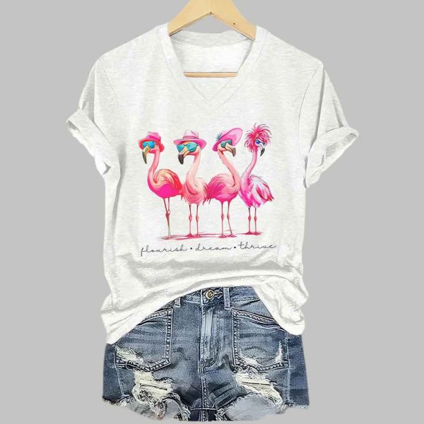 Womens Fashion Casual FDT Flame Bird T shirt 2