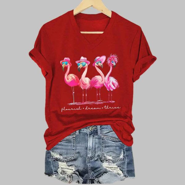 Womens Fashion Casual FDT Flame Bird T shirt 3
