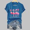Womens Fashion Casual FDT Flame Bird T shirt 4