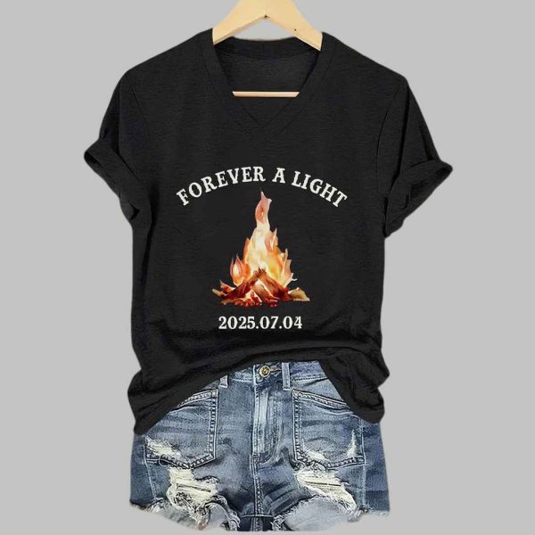 Womens Forever a Light Print T shirt 4