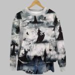 Women's Halloween Darkness Witch Printed Sweatshirt