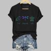 Womens Retro FDT Frog Dragonfly Turtle Print T Shirt 4