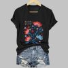 Womens Retro Floral FDT Freedom Democracy Truth Print T Shirt 3