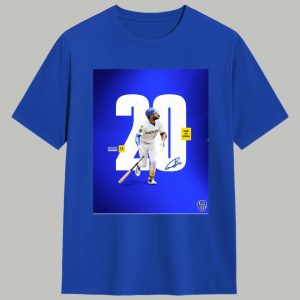 Jackson Chourio 20 Game Hit Streak Shirt 1