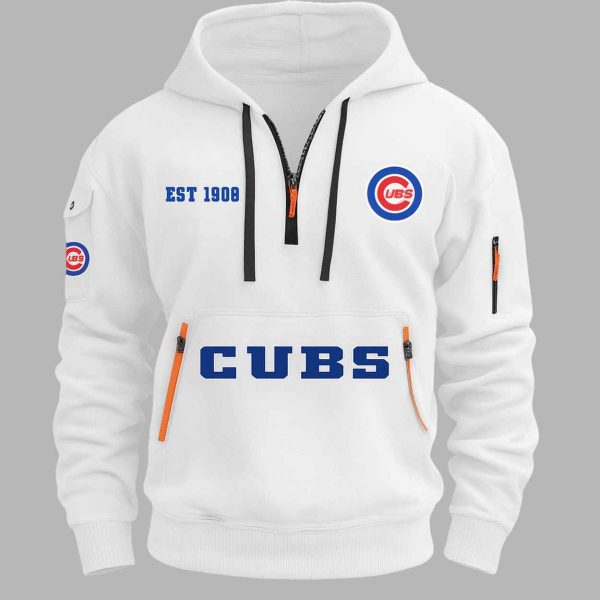 2025 Cubs EST 1908 Quarter Zip Hoodie 2