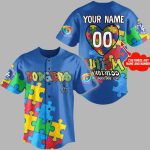 2025 Dodgers x Autism Awareness Baseball Jersey