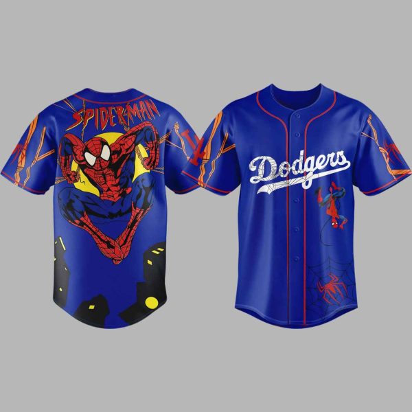 2025 Dodgers x Spider Man Jersey 1