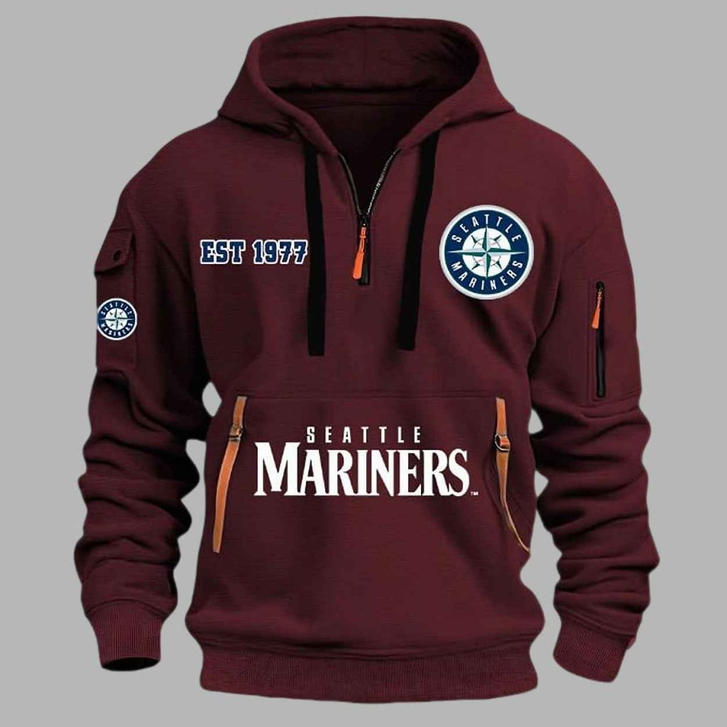 2025 Mariners EST 1977 Quarter Zip Hoodie 5