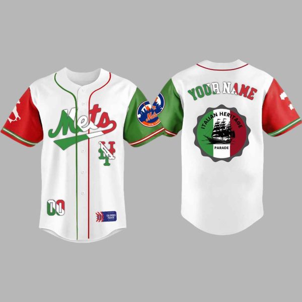 2025 Mets x Italian American Heritage Month Baseball Jersey 1