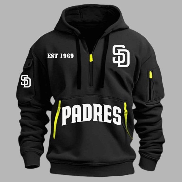 2025 Padres EST 1969 Quarter Zip Hoodie 3