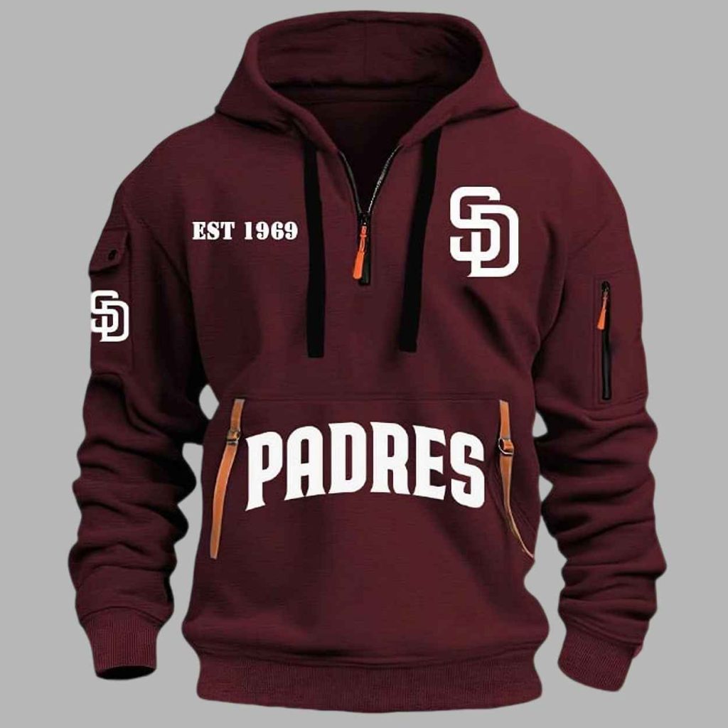 2025 Padres EST 1969 Quarter Zip Hoodie 4