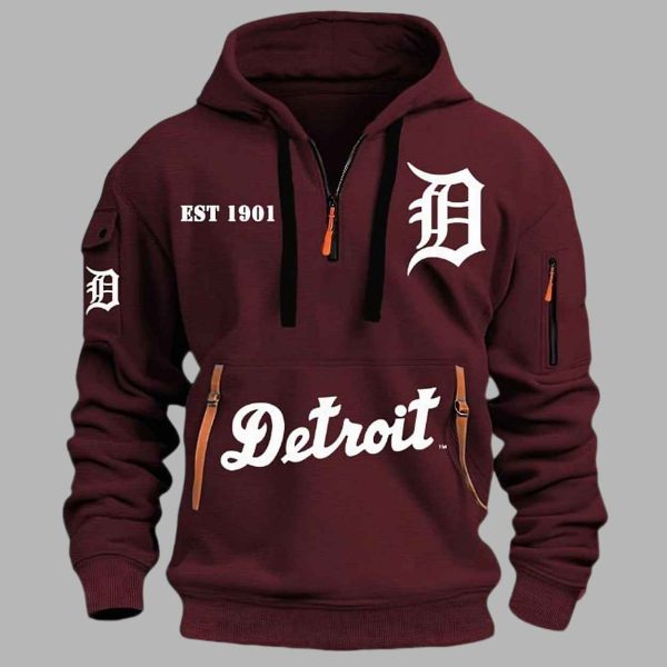 2025 Tigers EST 1901 Quarter Zip Hoodie 4