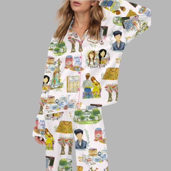 Anne Green Gables Silky Satin Pajama Set 1