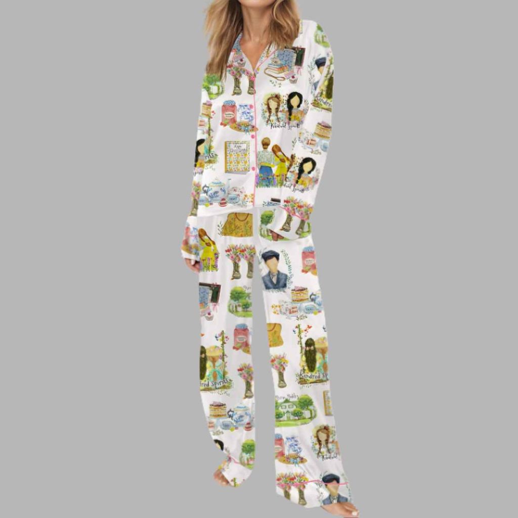 Anne Green Gables Silky Satin Pajama Set 3 Anne Green Gables Silky Satin Pajama Set 3