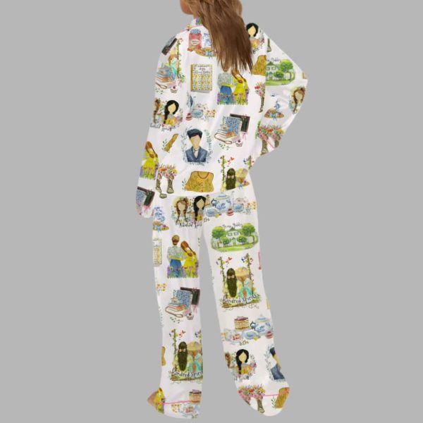 Anne Green Gables Silky Satin Pajama Set 4