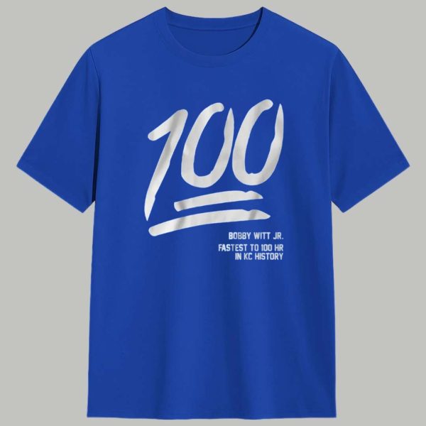 Bobby Witt Jr Fastest To 100 Hr In KC History Shirt 1