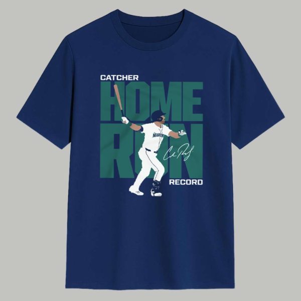 Cal Raleigh Catcher Home Run Record Shirt 1