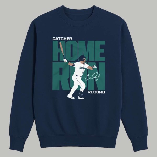 Cal Raleigh Catcher Home Run Record Shirt 3