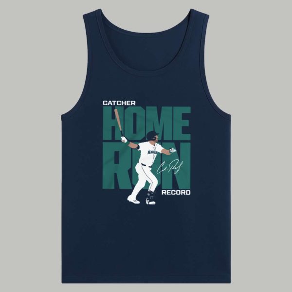 Cal Raleigh Catcher Home Run Record Shirt 4
