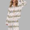 Christmas Radio City Rockette Silky Satin Pajama Set 1
