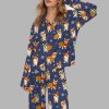 Corgi Christmas Silky Satin Pajama Set 1