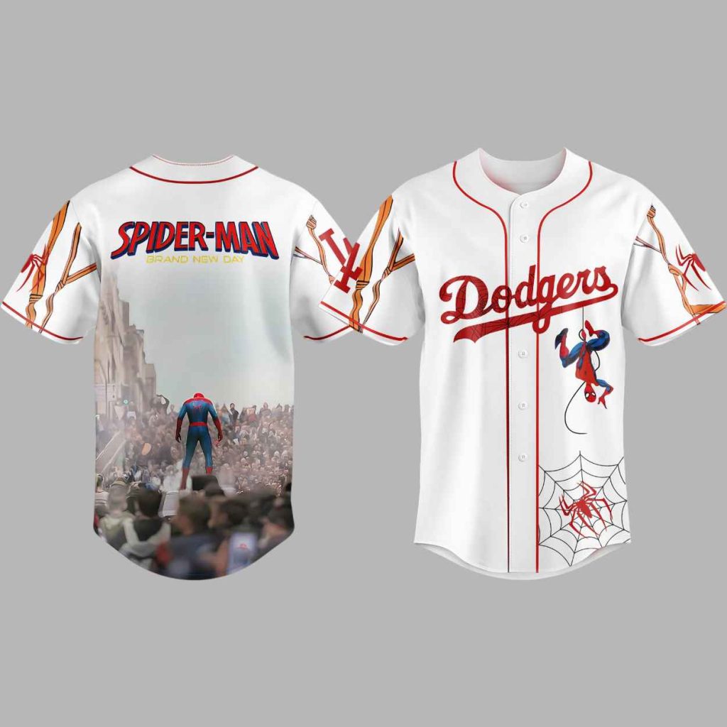 Dodgers x Spider Man Jersey 2025 3