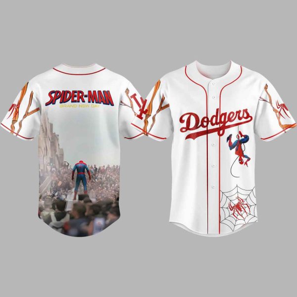 Dodgers x Spider Man Jersey 2025 3