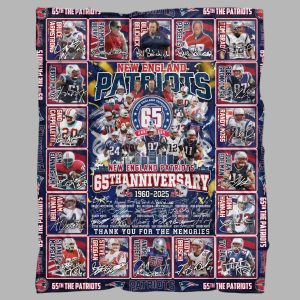 The Patriots 65th Anniversary 1960 2025 Blanket 2