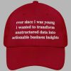 Ever Since I Was Young I Wanted To Transform Unstructured Data Into Actionable Business Insights Hat 3