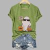 Halloween FDT Ghost Pring Casual Short Sleeve Tee 4