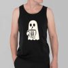 Halloween Is He Dead Yet Ghost Print Casual Shirt 3