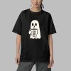 Halloween Is He Dead Yet Ghost Print Casual Shirt 5