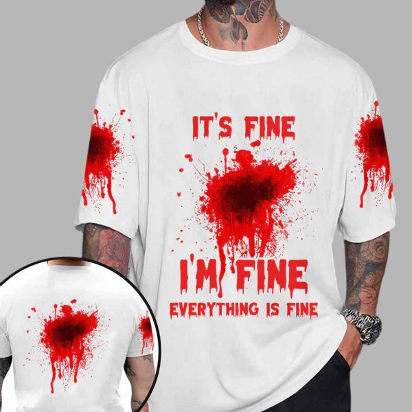 Its Fine Im Fine Everything Is Fine Shirt 3
