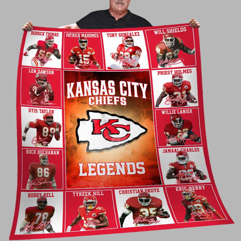 KC Chiefs Legend Limited Edition Fleece Blanket 3 KC Chiefs Legend Limited Edition Fleece Blanket 3