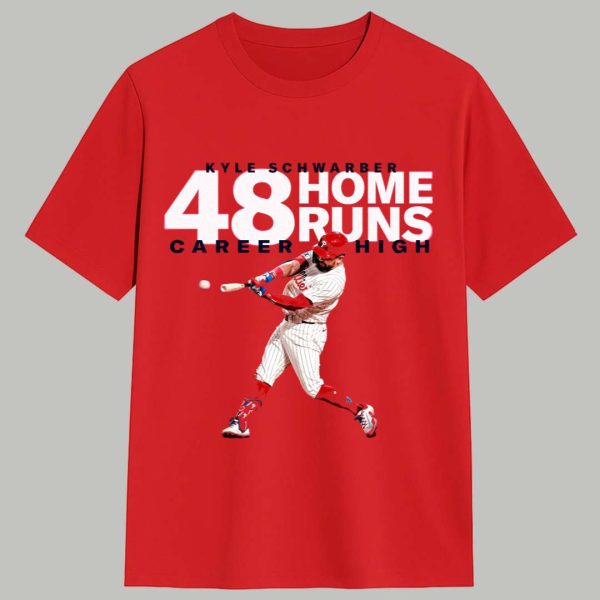 Kyle Schwarber 48 Home Runs Shirt 1