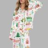Lovely Nutcracker Christmas Silky Satin Pajama Set 2