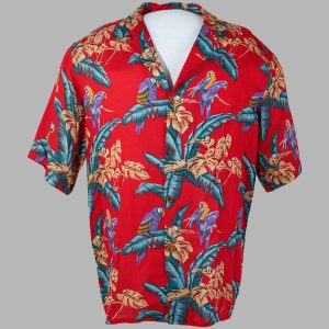 Tom Selleck Parrot And Tropical Foliage Hawaiian Shirt 2